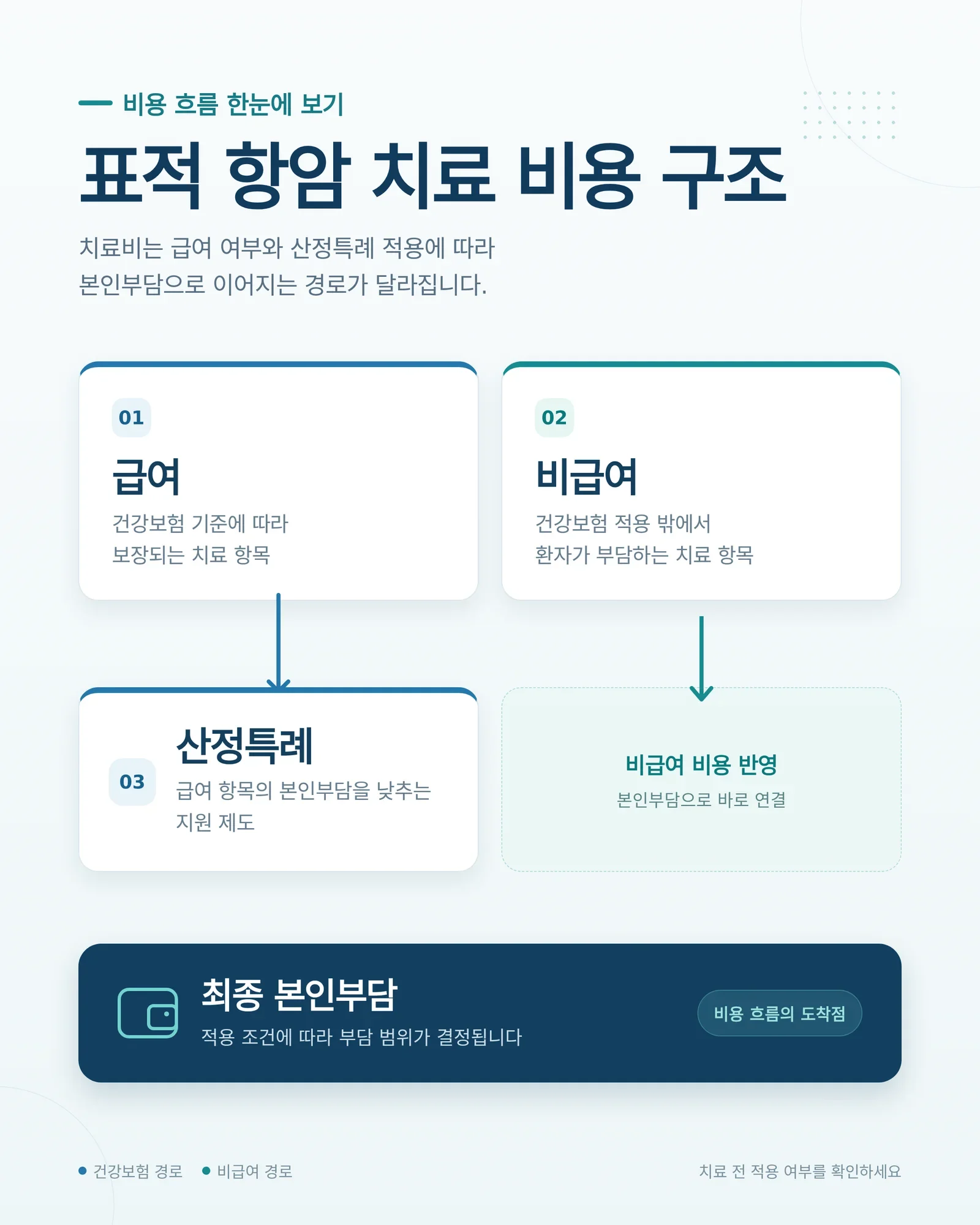 비급여 표적항암제 약값 확인 과정